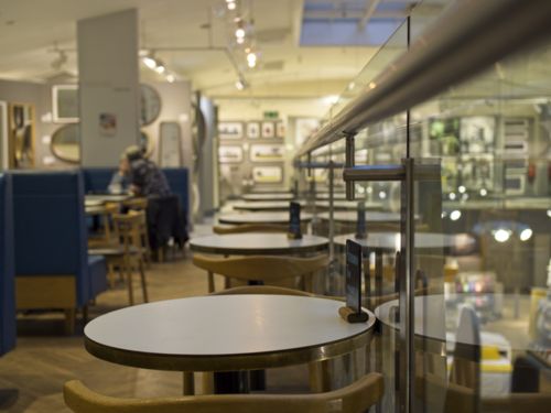 quiet cafe at John Lewis